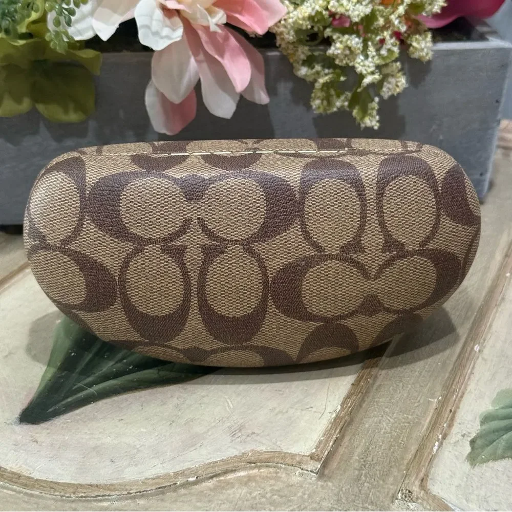 Coach Eyeglasses Sunglasses Hard Shell Case & Cleaning Cloth